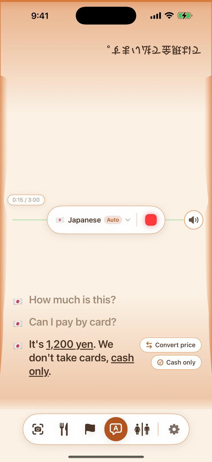 A conversation, interpreted out loud